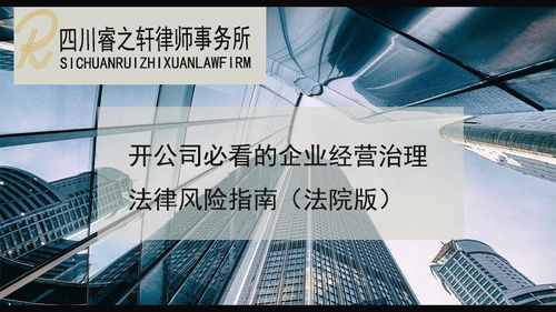 开公司必看的企业经营治理法律风险指南 法院版